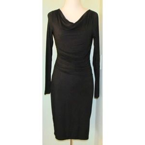 New Ann Taylor LOFT Ruched stretch Dress cowl neck